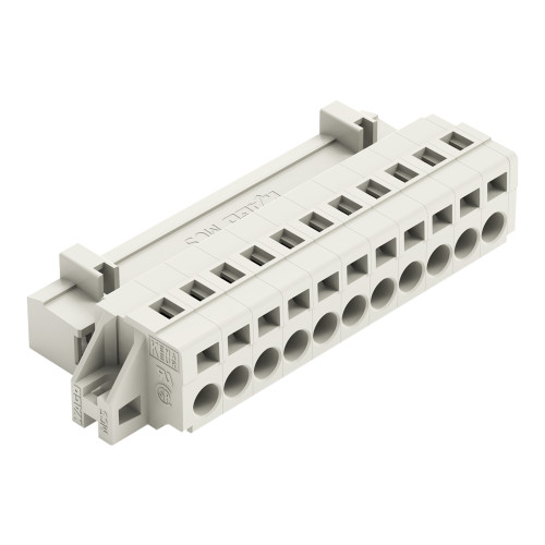 1-conductor male connector, CAGE CLAMP&reg;, 2.5 mm&sup2;, light gray