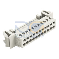 1-conductor male connector, CAGE CLAMP&reg;, 2.5 mm&sup2;, light gray