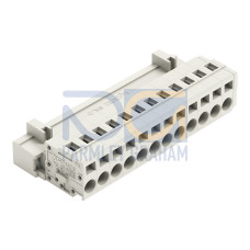 1-conductor male connector, CAGE CLAMP&reg;, 2.5 mm&sup2;, light gray