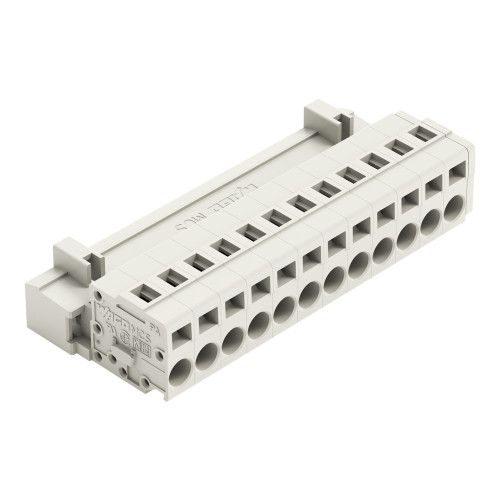 1-conductor male connector, CAGE CLAMP&reg;, 2.5 mm&sup2;, light gray