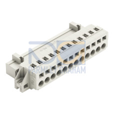 1-conductor male connector, CAGE CLAMP&reg;, 2.5 mm&sup2;, light gray