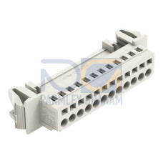 1-conductor male connector, CAGE CLAMP&reg;, 2.5 mm&sup2;, light gray