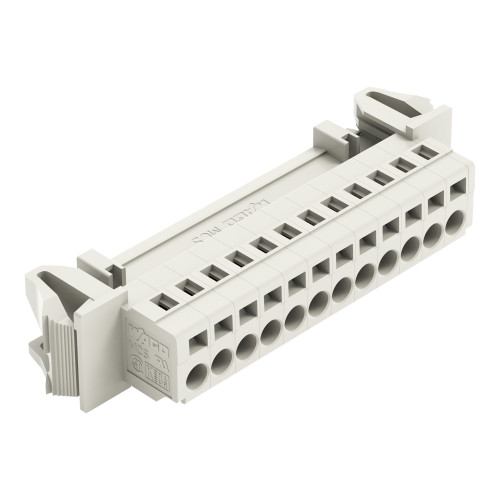 1-conductor male connector, CAGE CLAMP&reg;, 2.5 mm&sup2;, light gray