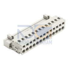 1-conductor male connector, CAGE CLAMP&reg;, 2.5 mm&sup2;, light gray