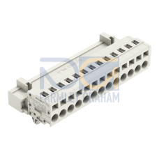 1-conductor male connector, CAGE CLAMP&reg;, 2.5 mm&sup2;, light gray