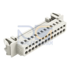 1-conductor male connector, CAGE CLAMP&reg;, 2.5 mm&sup2;, light gray