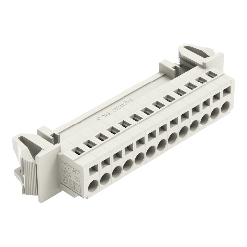1-conductor male connector, CAGE CLAMP&reg;, 2.5 mm&sup2;, light gray