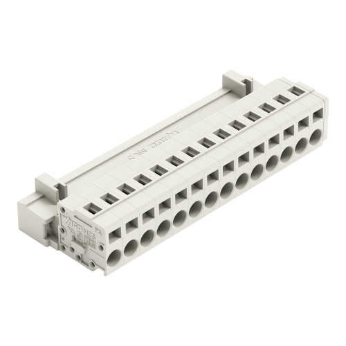 1-conductor male connector, CAGE CLAMP&reg;, 2.5 mm&sup2;, light gray