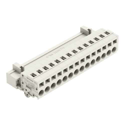 1-conductor male connector, CAGE CLAMP&reg;, 2.5 mm&sup2;, light gray