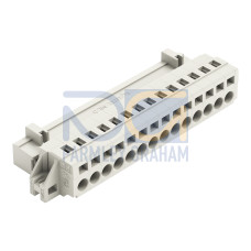 1-conductor male connector, CAGE CLAMP&reg;, 2.5 mm&sup2;, light gray