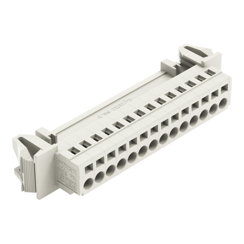1-conductor male connector, CAGE CLAMP&reg;, 2.5 mm&sup2;, light gray