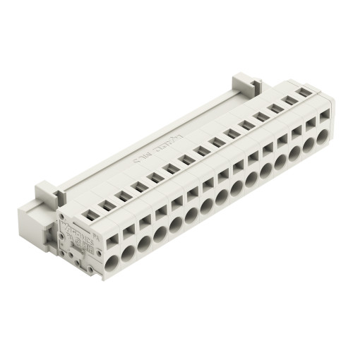 1-conductor male connector, CAGE CLAMP&reg;, 2.5 mm&sup2;, light gray