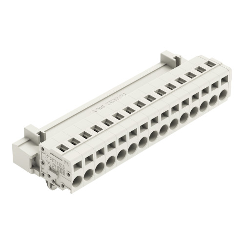 1-conductor male connector, CAGE CLAMP&reg;, 2.5 mm&sup2;, light gray
