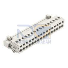 1-conductor male connector, CAGE CLAMP&reg;, 2.5 mm&sup2;, light gray