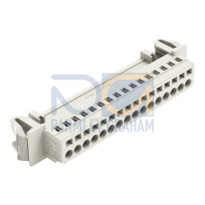 1-conductor male connector, CAGE CLAMP&reg;, 2.5 mm&sup2;, light gray