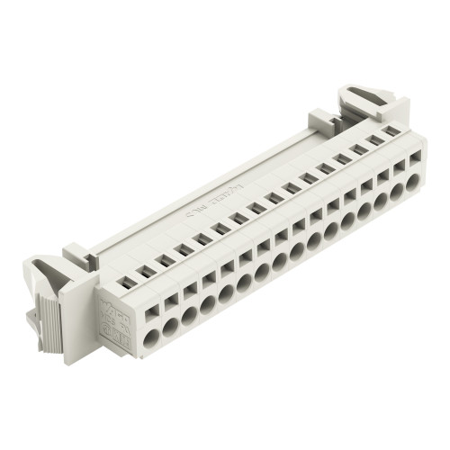 1-conductor male connector, CAGE CLAMP&reg;, 2.5 mm&sup2;, light gray