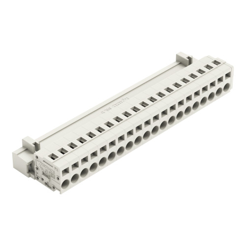 1-conductor male connector, CAGE CLAMP&reg;, 2.5 mm&sup2;, light gray