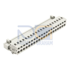 1-conductor male connector, CAGE CLAMP&reg;, 2.5 mm&sup2;, light gray