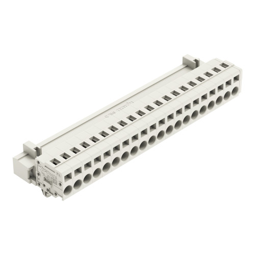 1-conductor male connector, CAGE CLAMP&reg;, 2.5 mm&sup2;, light gray
