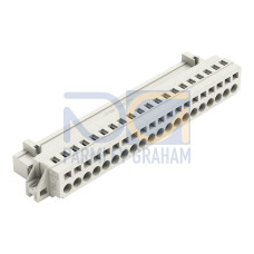 1-conductor male connector, CAGE CLAMP&reg;, 2.5 mm&sup2;, light gray