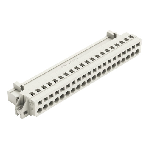 1-conductor male connector, CAGE CLAMP&reg;, 2.5 mm&sup2;, light gray