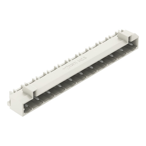 THT male header, 1.0 x 1.0 mm solder pin, angled, light gray