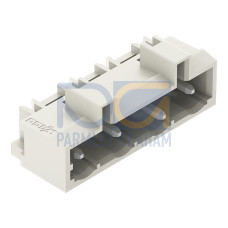 THT male header, 1.2 x 1.2 mm solder pin, angled, light gray