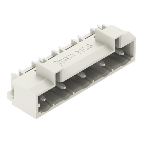 THT male header, 1.2 x 1.2 mm solder pin, angled, light gray