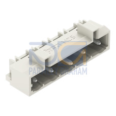 THT male header, 1.2 x 1.2 mm solder pin, angled, light gray