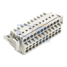 2-conductor female connector, Push-in CAGE CLAMP&reg;, 2.5 mm&sup2;, light gray