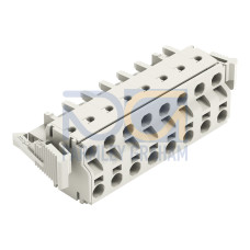 2-conductor female connector, Push-in CAGE CLAMP&reg;, 2.5 mm&sup2;, light gray
