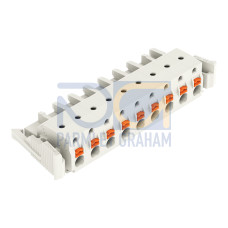 1-conductor female connector, push-button, Push-in CAGE CLAMP&reg;, light gray