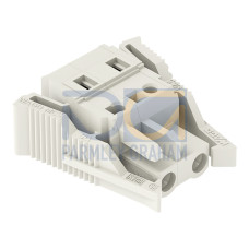 1-conductor female connector, CAGE CLAMP&reg;, 2.5 mm&sup2;, light gray