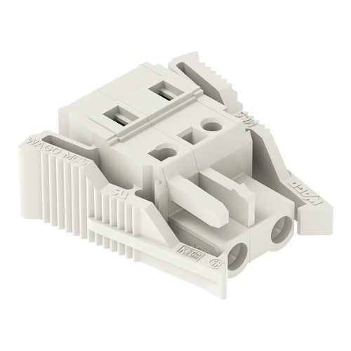 1-conductor female connector, CAGE CLAMP&reg;, 2.5 mm&sup2;, light gray