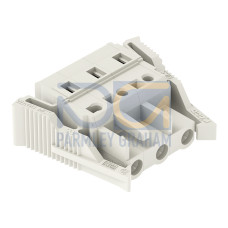 1-conductor female connector, CAGE CLAMP&reg;, 2.5 mm&sup2;, light gray