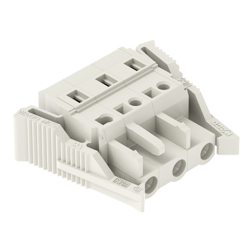 1-conductor female connector, CAGE CLAMP&reg;, 2.5 mm&sup2;, light gray