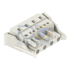 1-conductor female connector, CAGE CLAMP&reg;, 2.5 mm&sup2;, light gray
