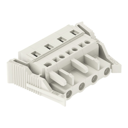 1-conductor female connector, CAGE CLAMP&reg;, 2.5 mm&sup2;, light gray