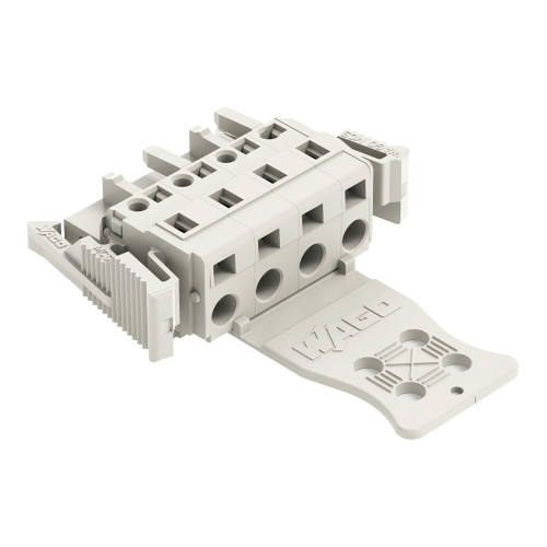 1-conductor female connector, CAGE CLAMP&reg;, 2.5 mm&sup2;, light gray