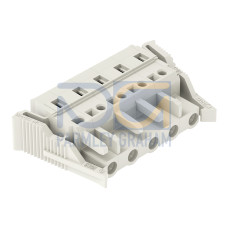 1-conductor female connector, CAGE CLAMP&reg;, 2.5 mm&sup2;, light gray