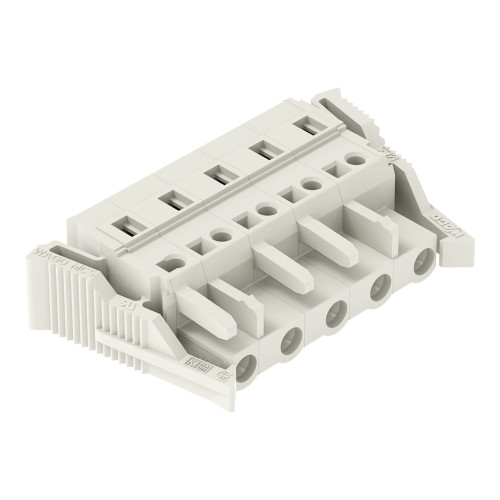 1-conductor female connector, CAGE CLAMP&reg;, 2.5 mm&sup2;, light gray