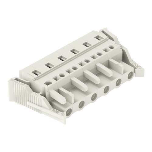 1-conductor female connector, CAGE CLAMP&reg;, 2.5 mm&sup2;, light gray