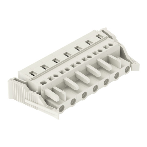 1-conductor female connector, CAGE CLAMP&reg;, 2.5 mm&sup2;, light gray