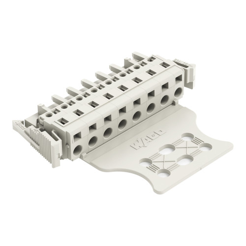 1-conductor female connector, CAGE CLAMP&reg;, 2.5 mm&sup2;, light gray