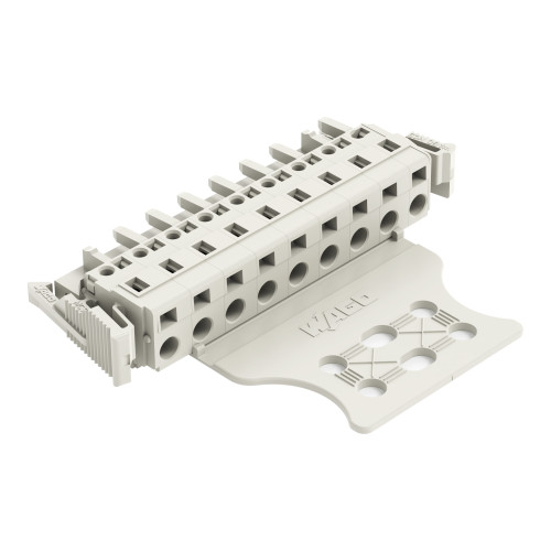 1-conductor female connector, CAGE CLAMP&reg;, 2.5 mm&sup2;, light gray