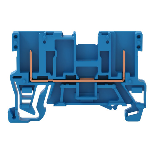 2-pin carrier terminal block, for DIN-rail 35 x 15 and 35 x 7.5, blue