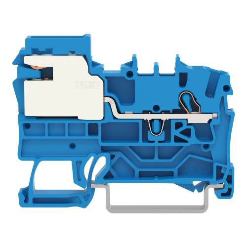 1-conductor N-disconnect terminal block, 2.5 mm&sup2;, Push-in CAGE CLAMP&reg;, blue
