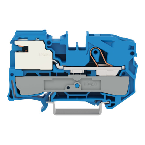 1-conductor N-disconnect terminal block, 16 mm&sup2;, Push-in CAGE CLAMP&reg;, blue