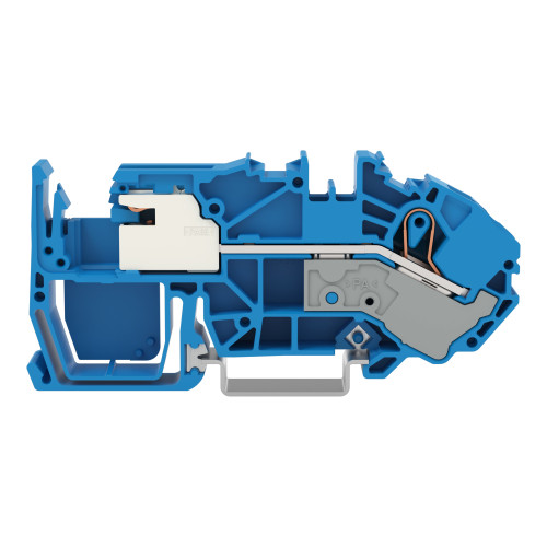 1-conductor N-disconnect terminal block, 16 mm&sup2;, Push-in CAGE CLAMP&reg;, blue
