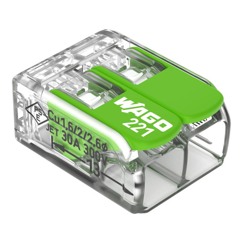 6mm&sup2; Compact Splicing Connectors, 2-Conductor Connector With Levers